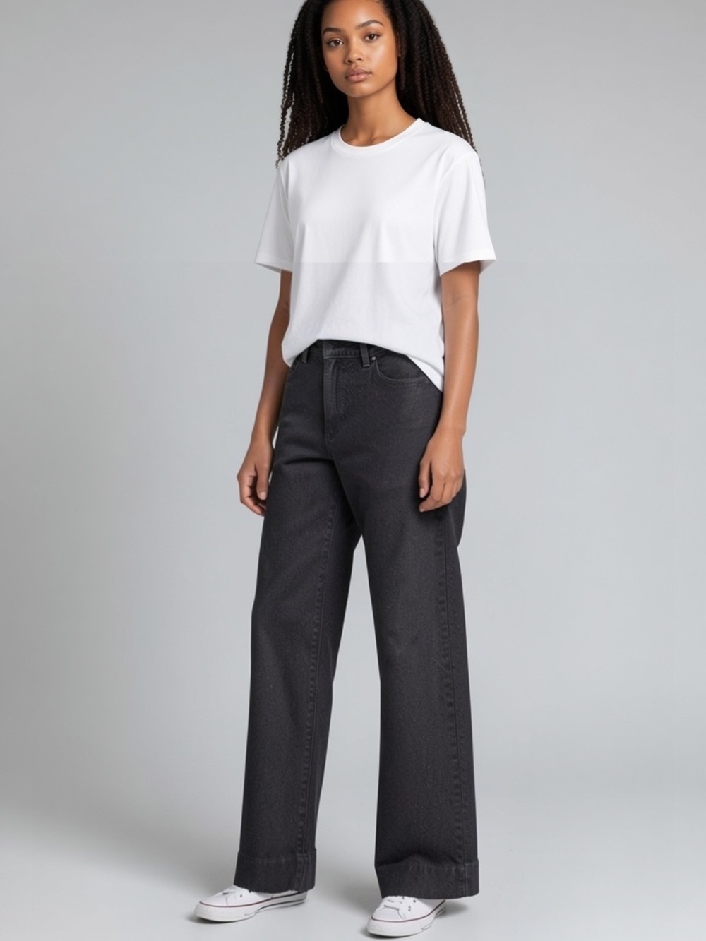 Banana Republic dark blue Wide-Leg trousers